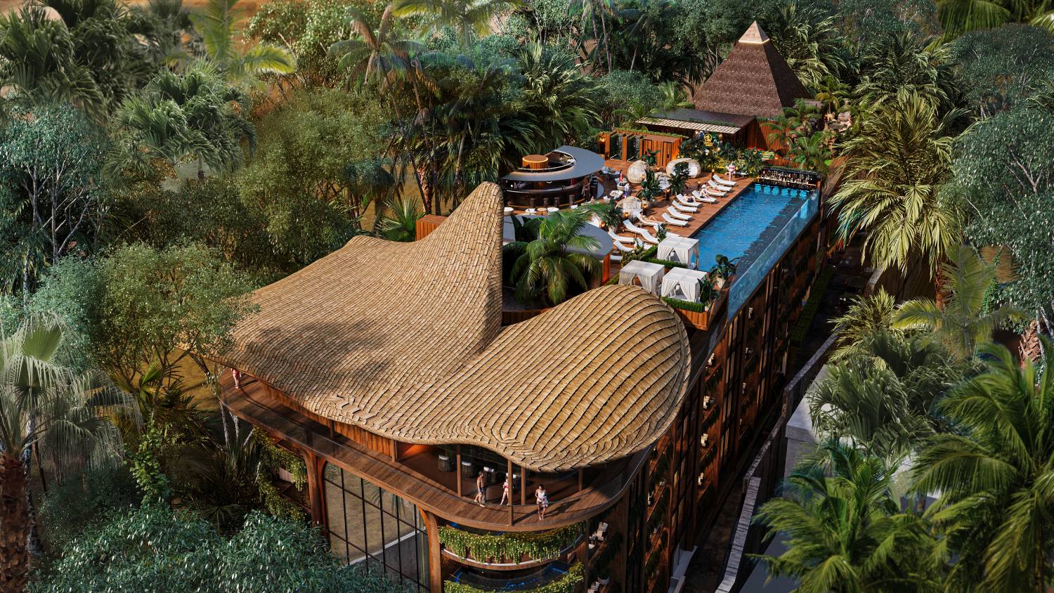 Buddha Club House — widok z lotu ptaka